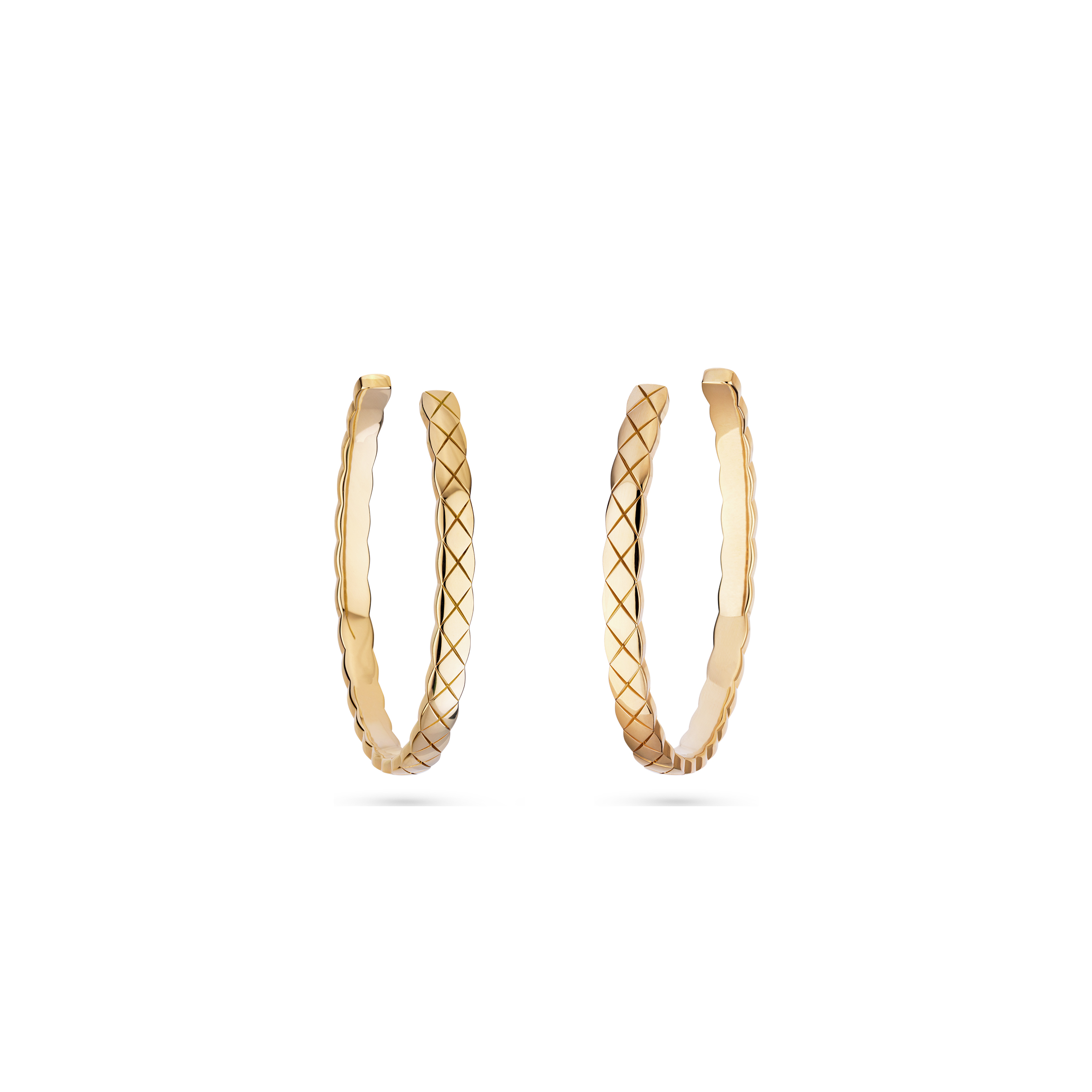 CHANEL COCO CRUSH HOOP EARRINGS J12092